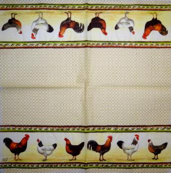 HAHU-020 Hahn, Huhn - 3-lagig (beige) - Ihr